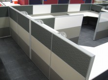 1200 High Screens With Whiteboards. Mixed Fabric Colour Tiles